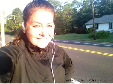 Guilty as Charged... here I am sweating but smiling.  So happy with my decision.