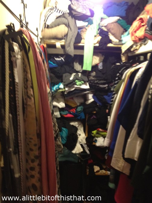 I'm not Italian and I don't get Agita but I'm pretty sure this closet could give anyone agita! lol